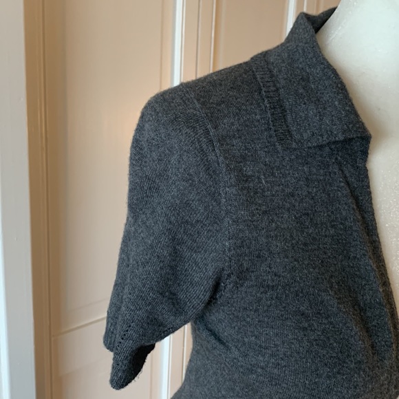 Max Studio Dark Grey Soybean Cashmere Blend Cardigan - size small - Picture 4 of 12